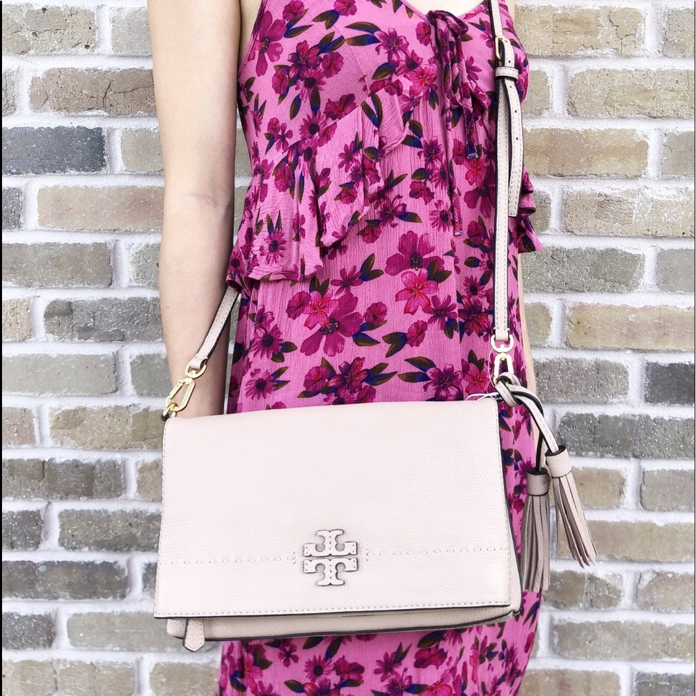 ‼️SALE‼️ 🌸Tory Burch Leather Fold over Crossbody - Picture 3 of 6